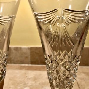 Waterford Crystal Millennium Peace Doves Toasting Flutes - pristine condition.